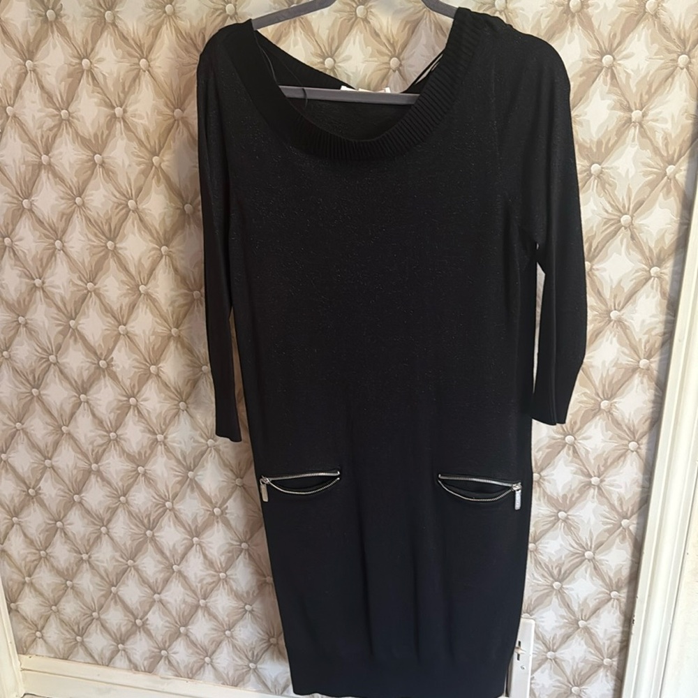 Michael Kors Size L Sweater Dress with Gold flecks in material